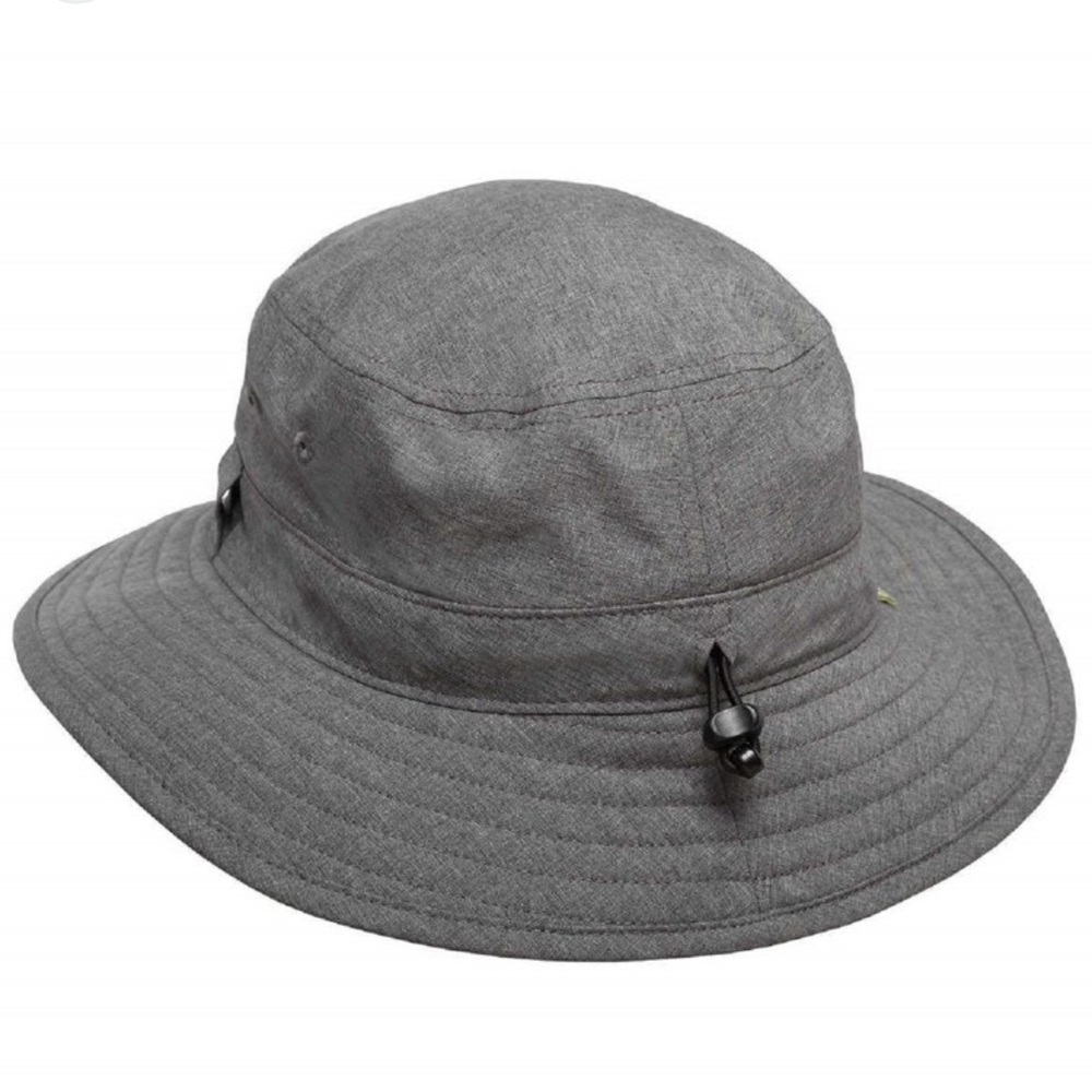 Solar Escape Gray Unisex Drawstring UV Bucket Hat